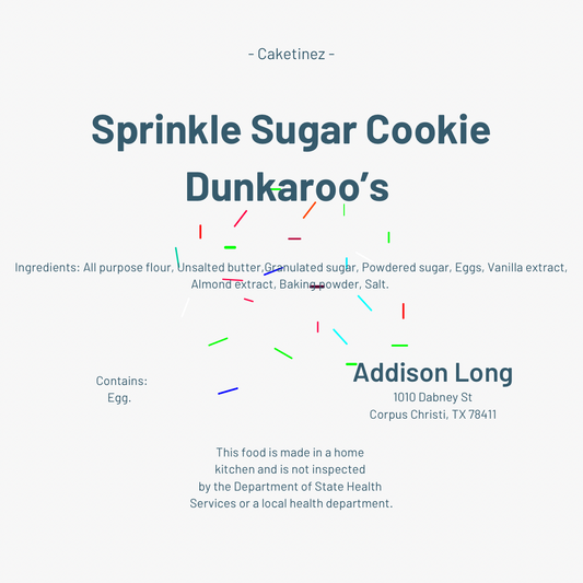 Sprinkle Sugar Cookie Dunkaroo’s