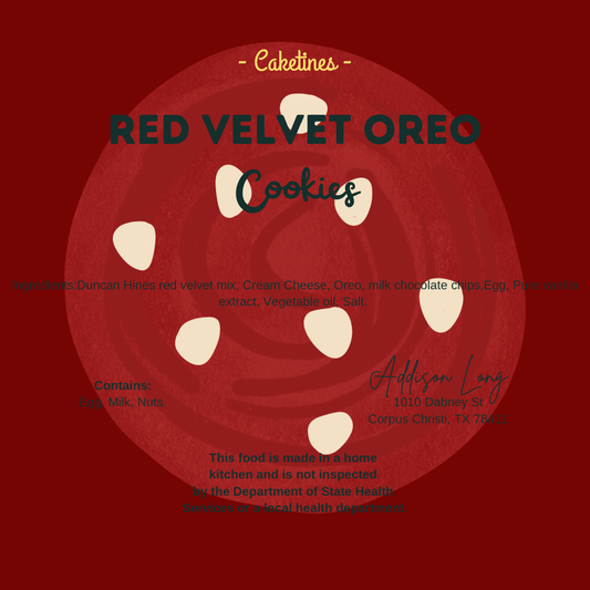 Red Velvet Oreo Cookies