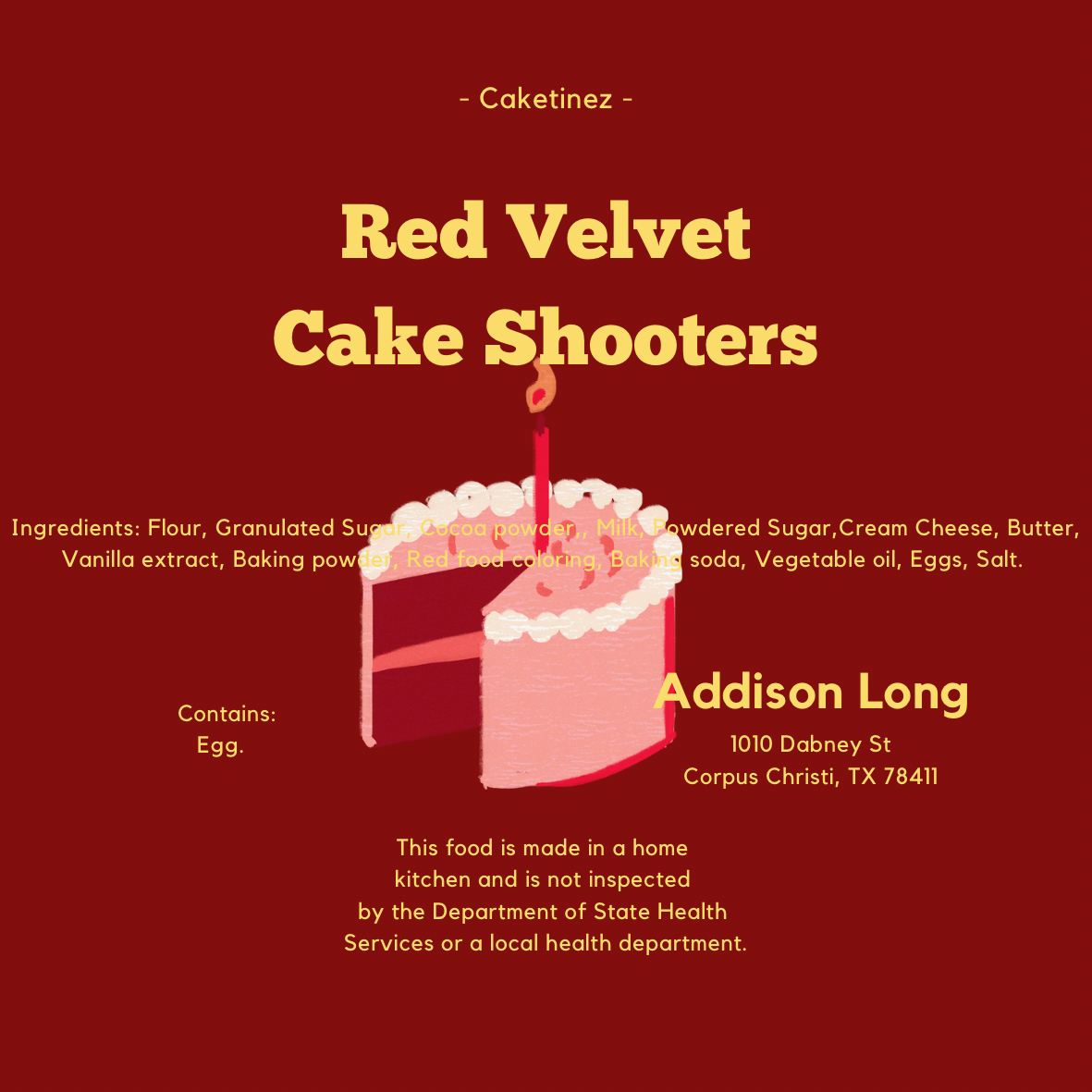 Red Velvet Cake Shooters