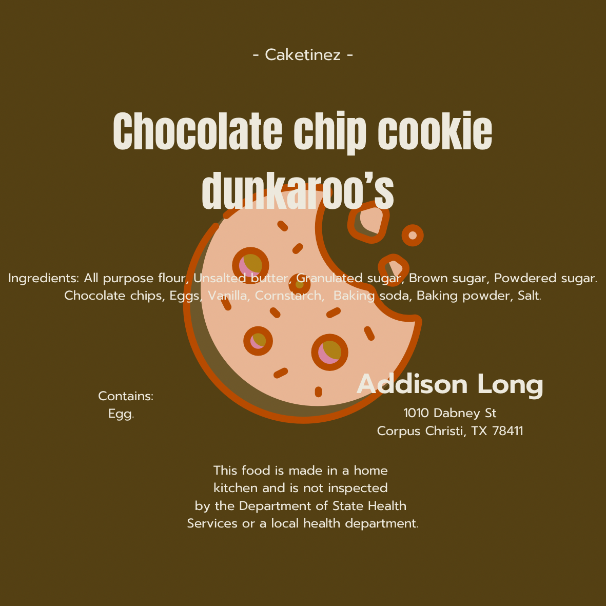 Chocolate Chip Cookie Dunkaroo’s